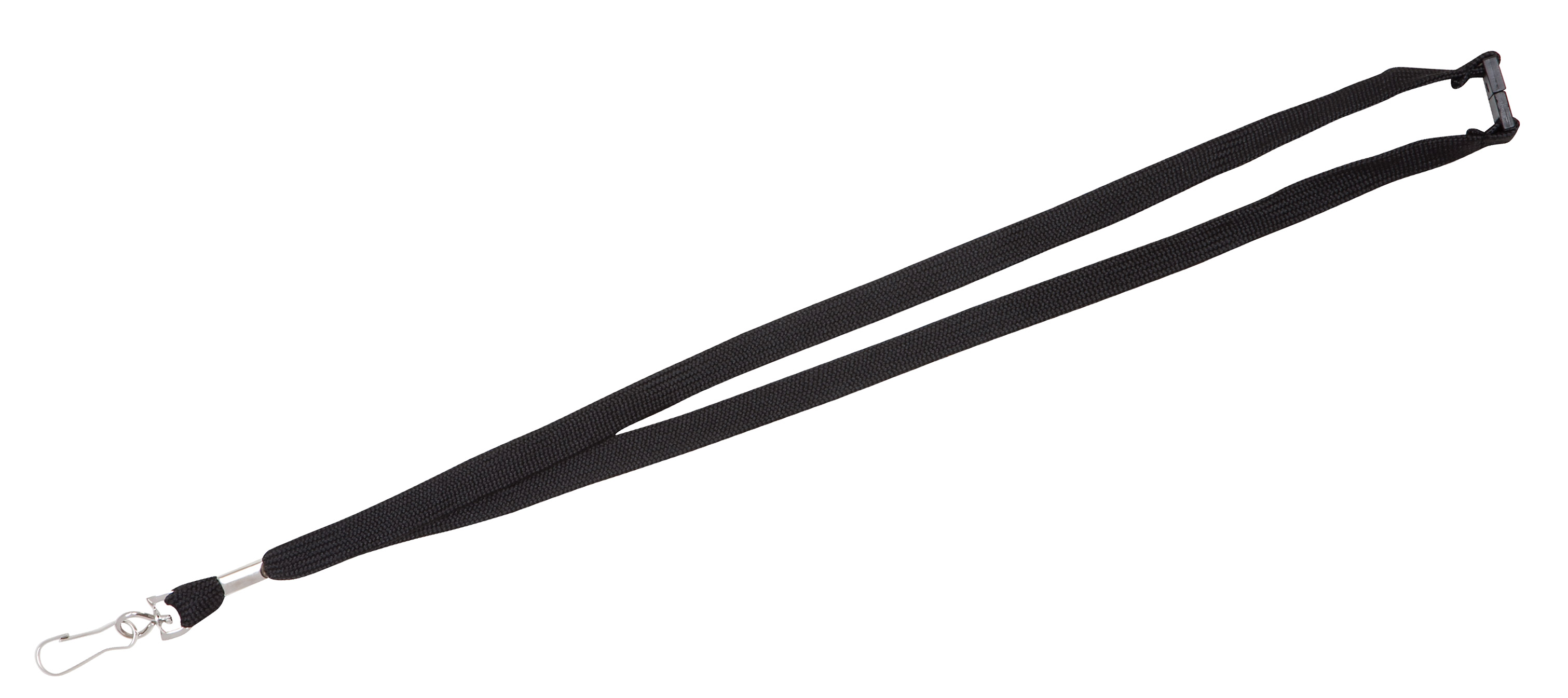 12mm Breakaway Lanyards in black are popular work lanyards